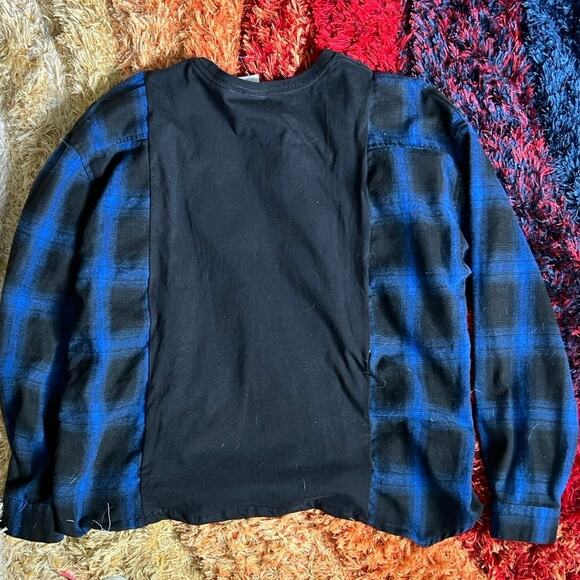 Dolly Parton flannel shirt, reworked tee, upcycled, country music Large - Picture 4 of 5